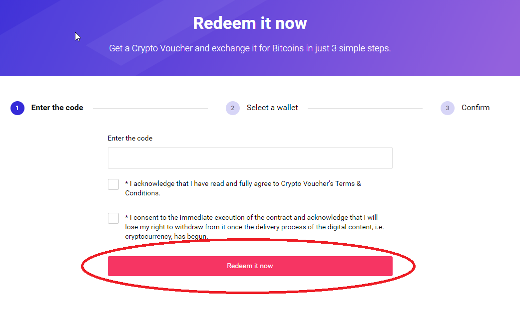 CryptoVoucher Key Activaiton Guide